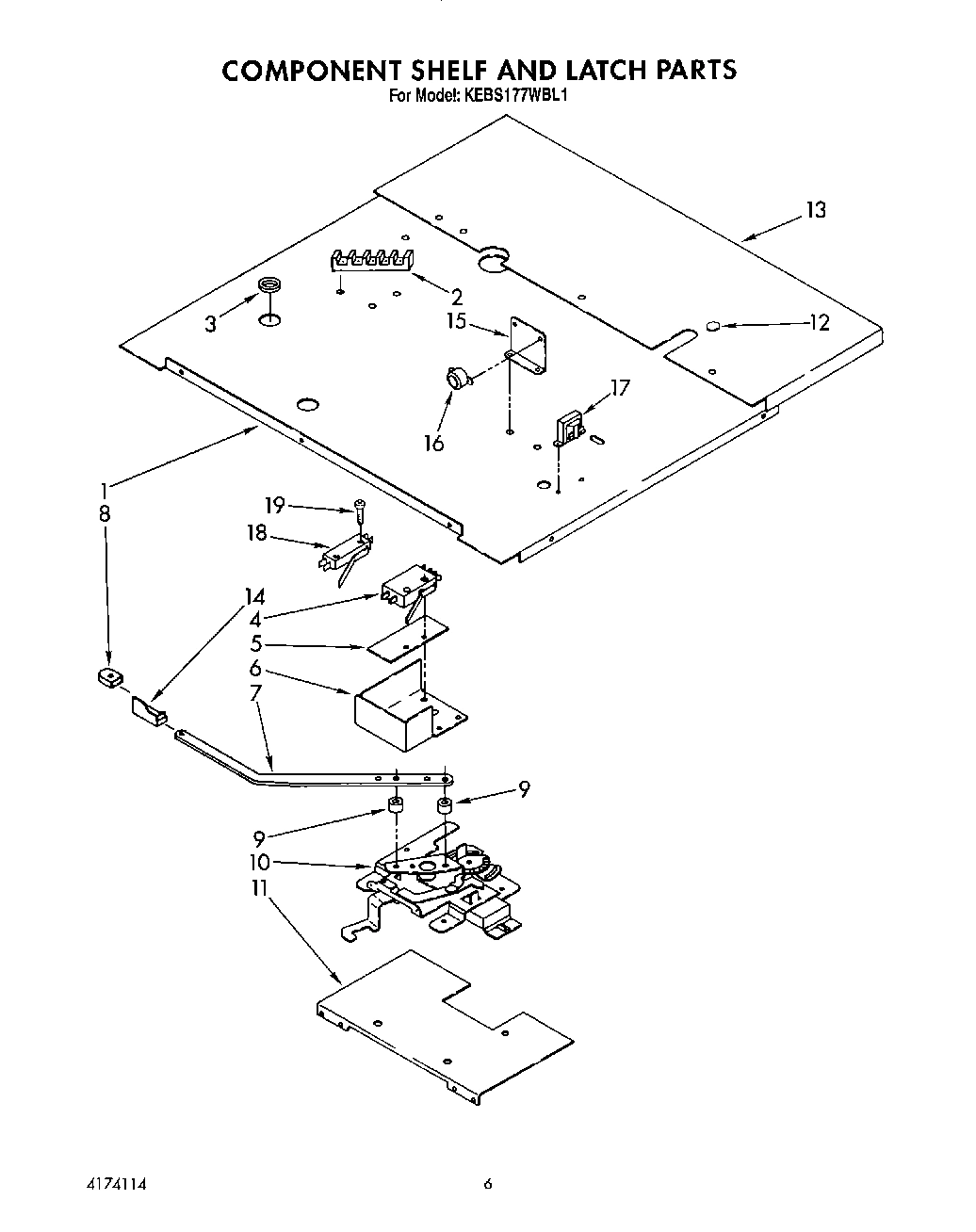 04 - COMPONENT SHELF AND LATCH