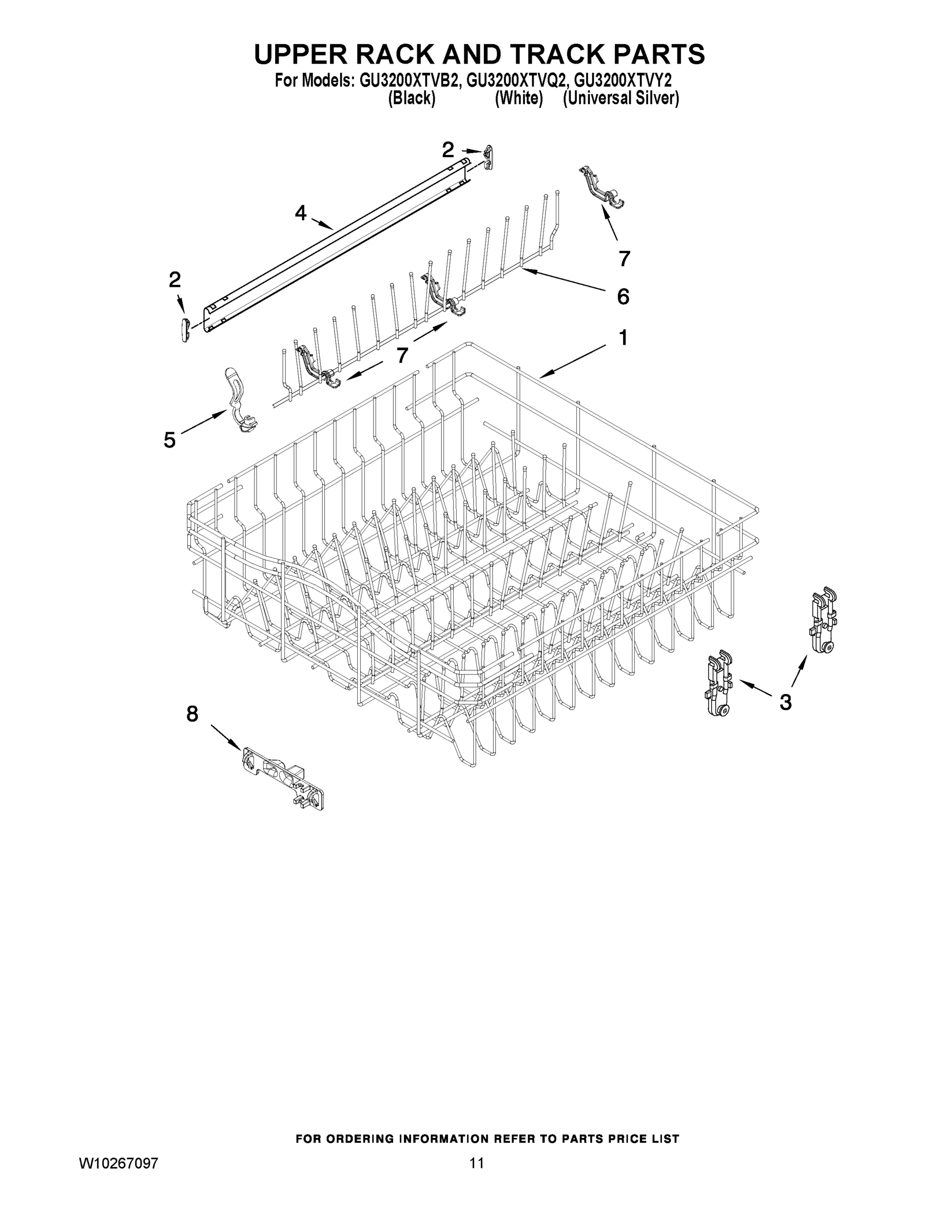 09 - UPPER RACK AND TRACK PARTS