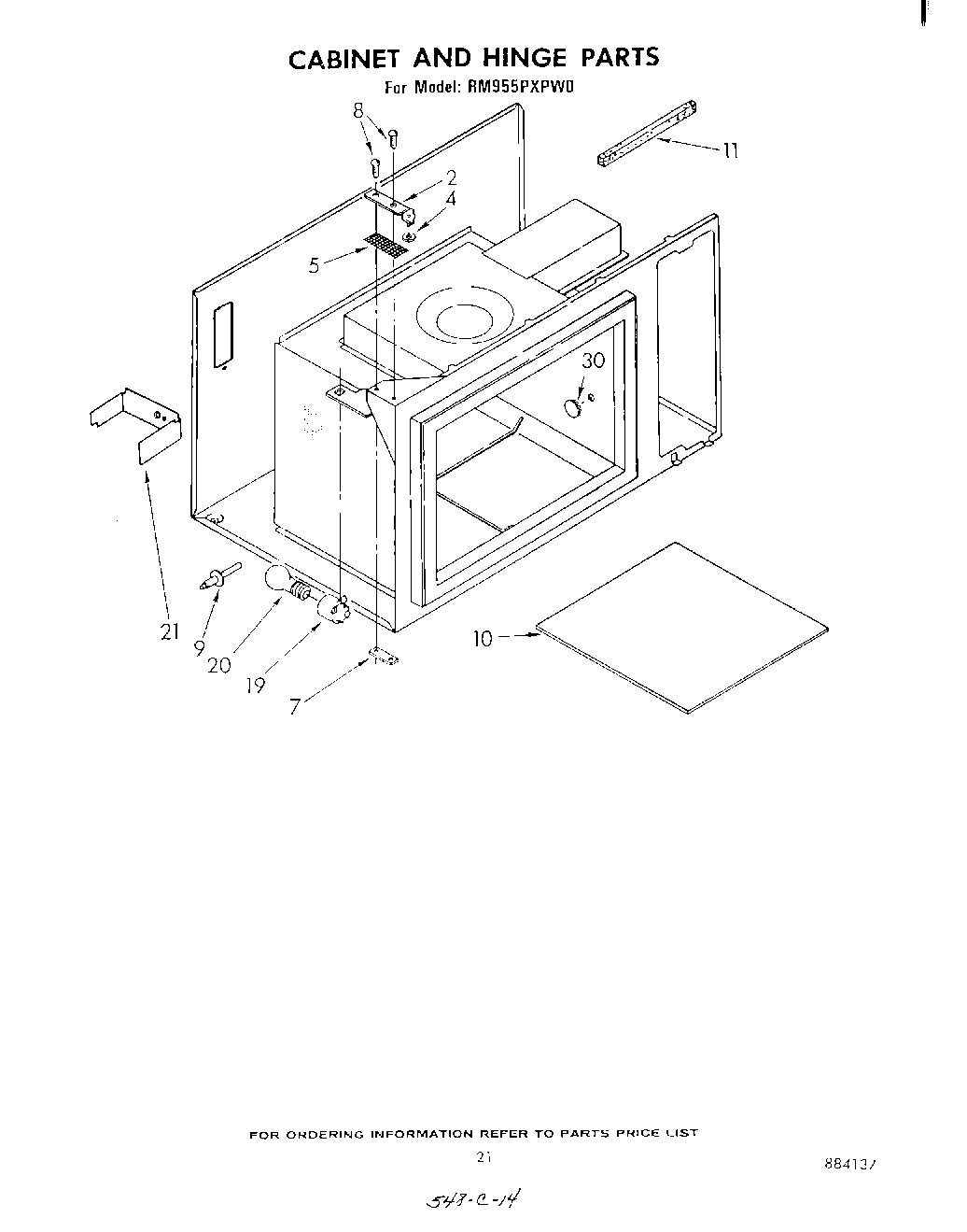 13 - CABINET AND HINGE