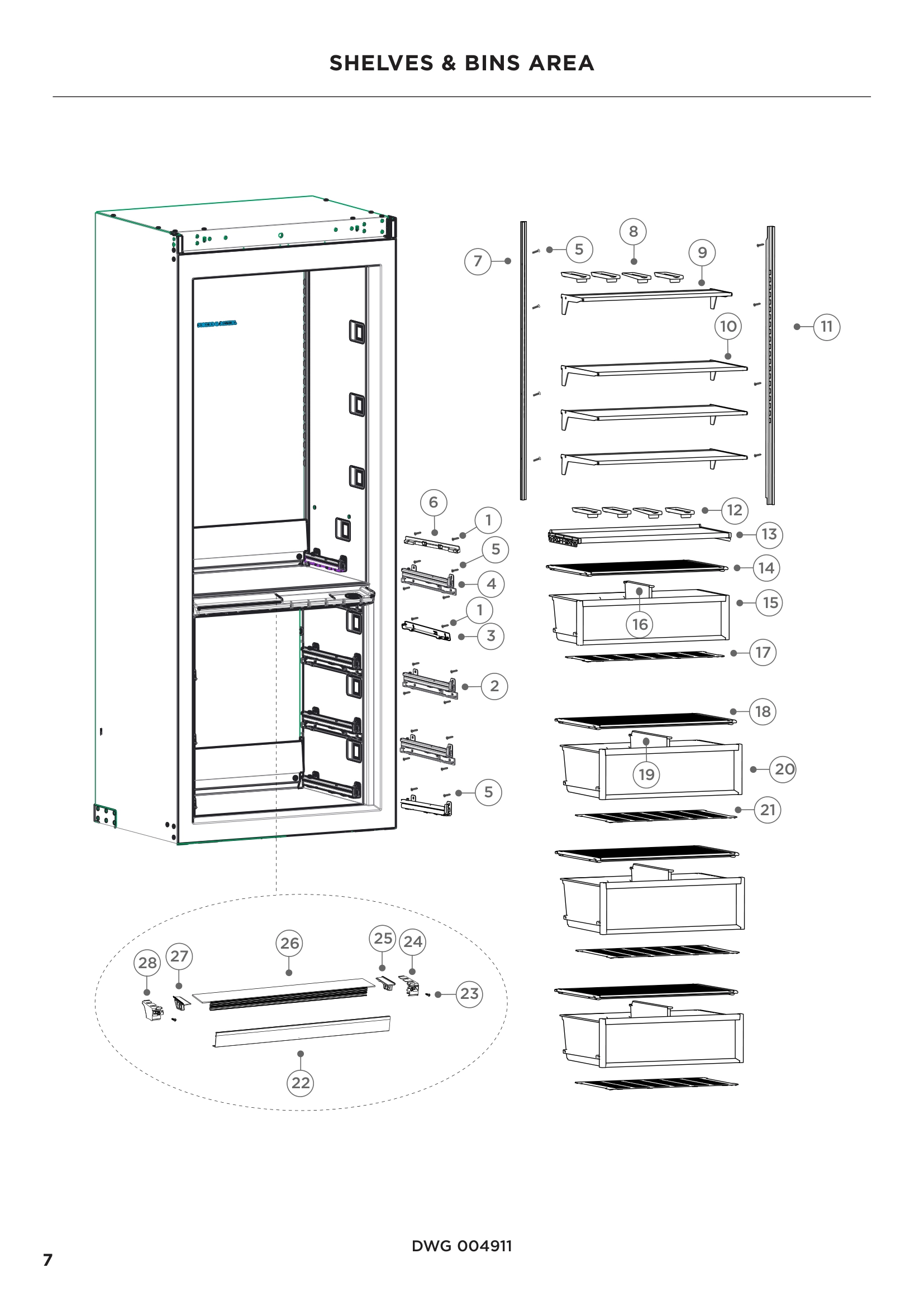 SHELVES & BINS AREA