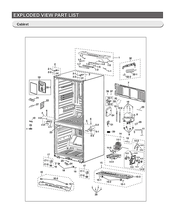 CABINET PARTS