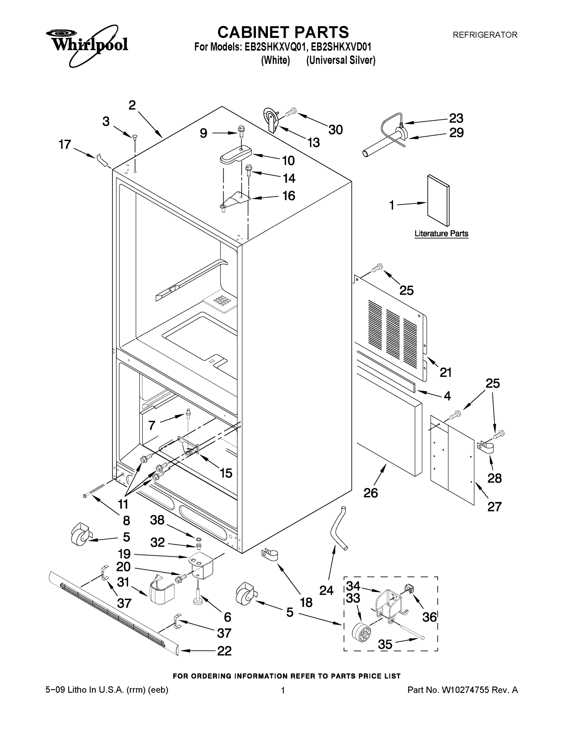 01 - CABINET PARTS
