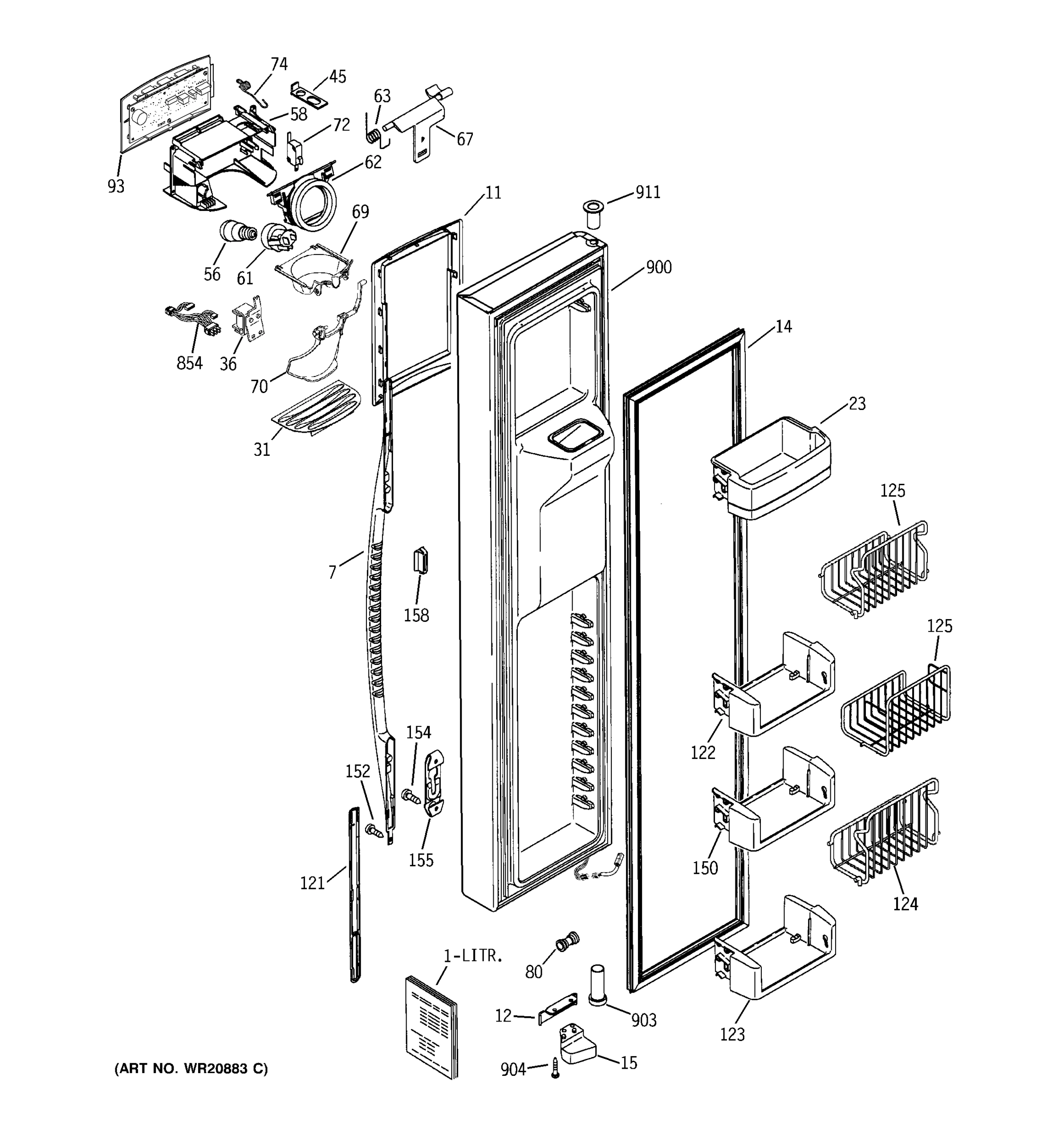 FREEZER DOOR
