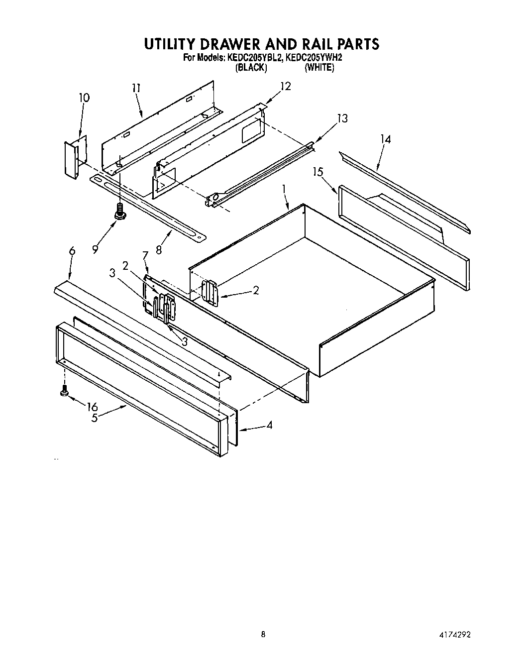 06 - UTILITY DRAWER AND RAIL