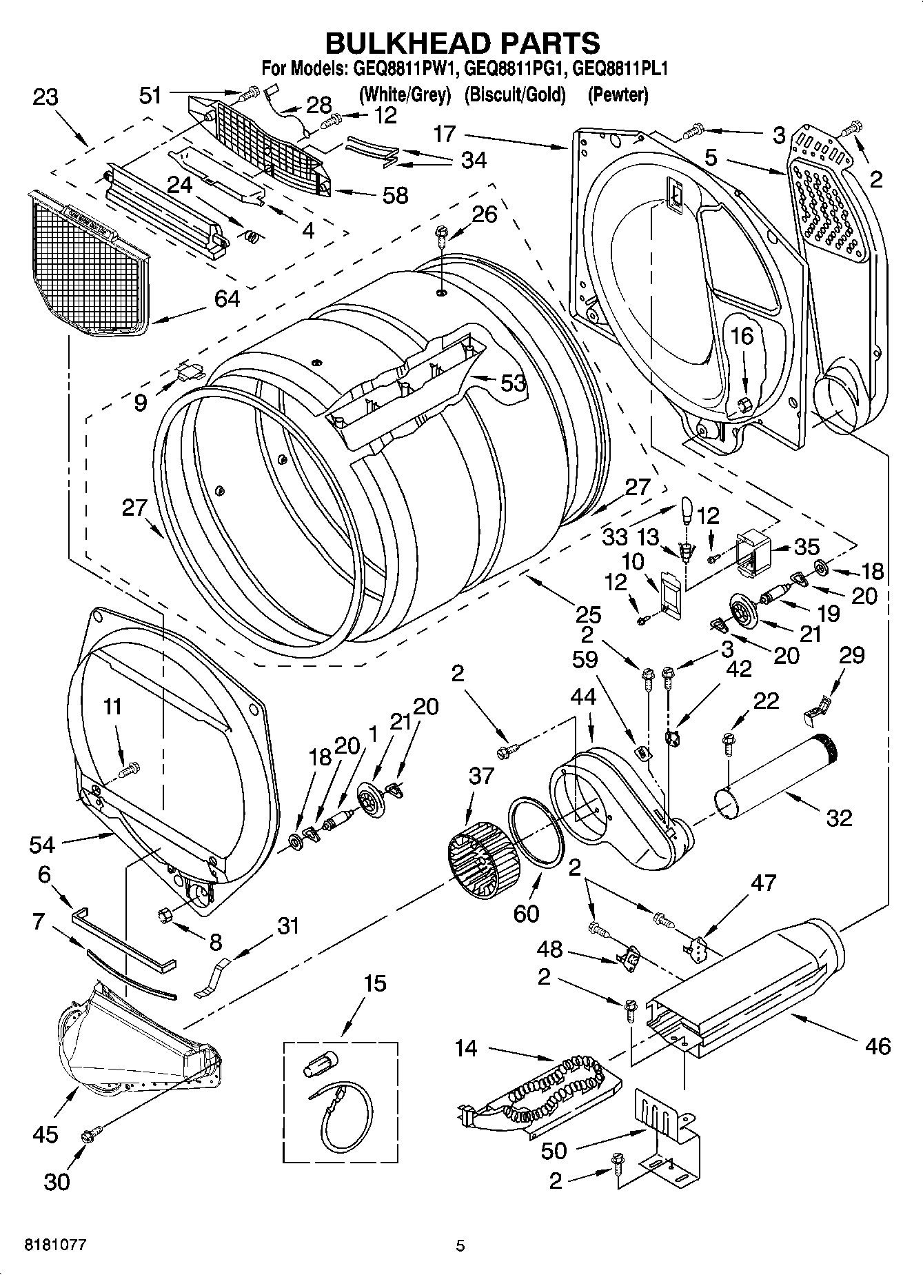 03 - BULKHEAD PARTS, OPTIONAL PARTS (NOT INCLUDED)