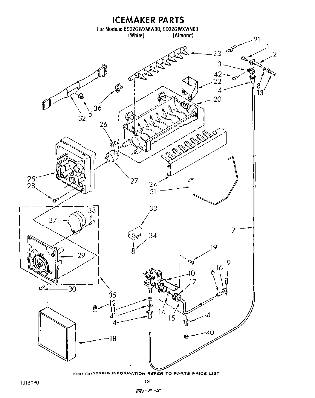 13 - ICE MAKER , NOT ILLUSTRATED