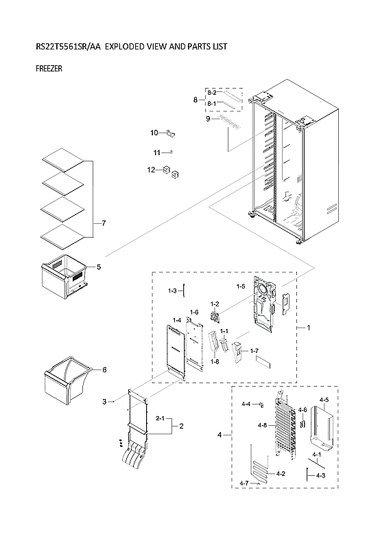 FREEZER PARTS
