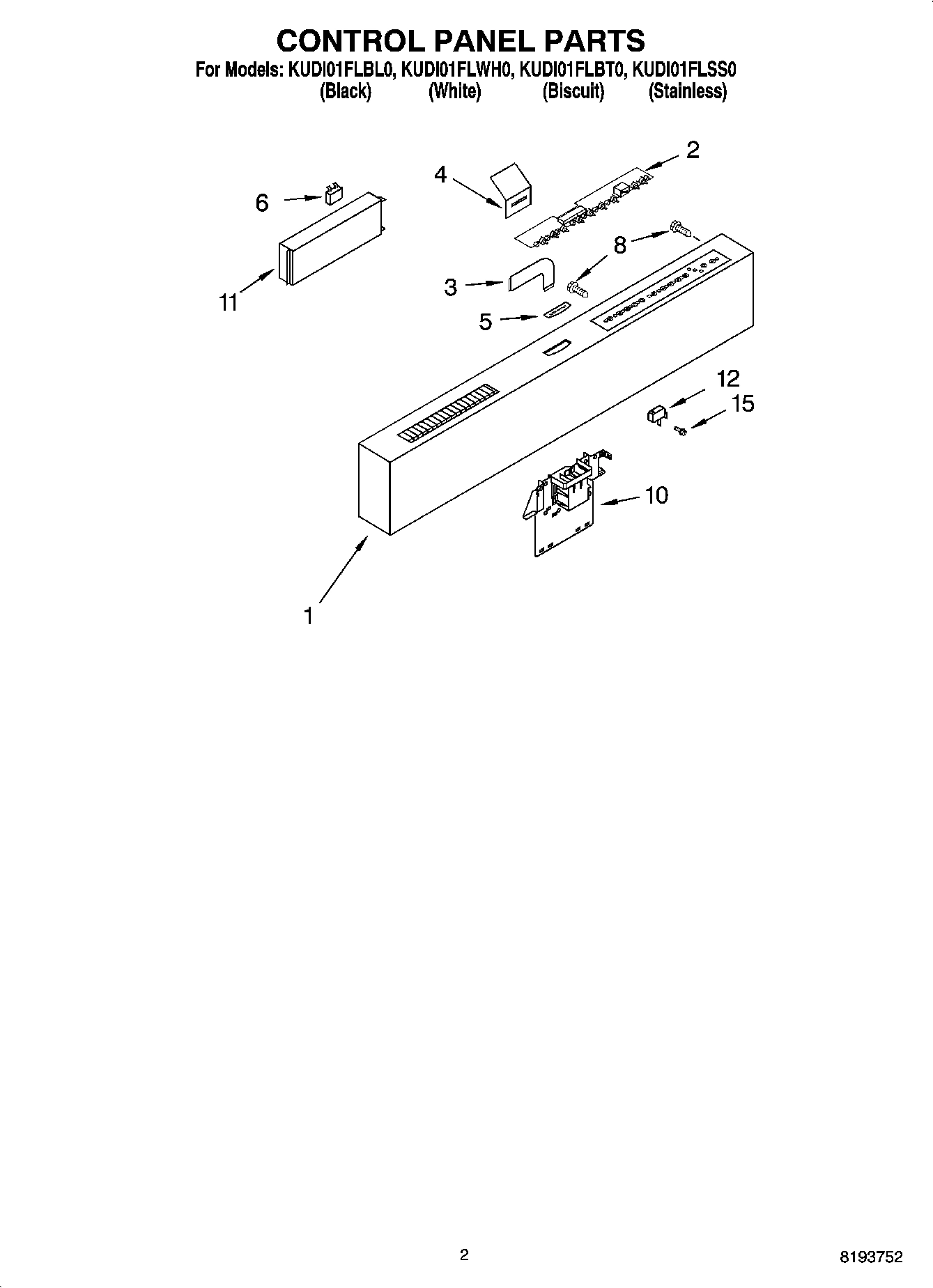 02 - CONTROL PANEL PARTS