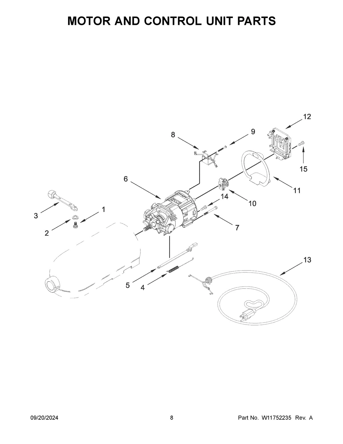 05 - MOTOR AND CONTROL UNIT PARTS