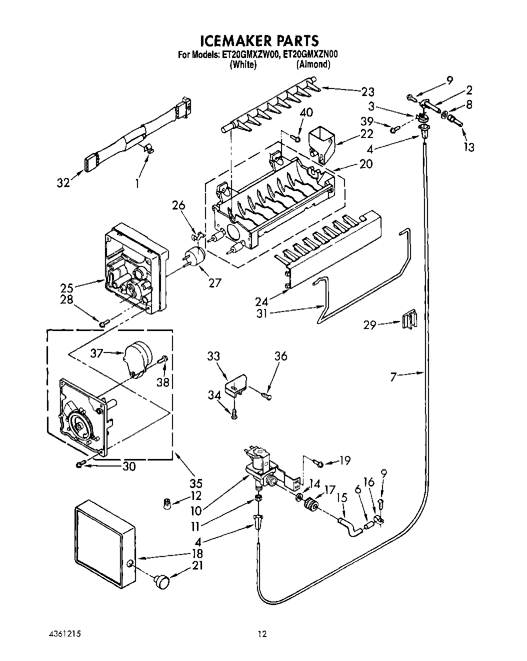 08 - ICEMAKER, LIT/OPTIONAL