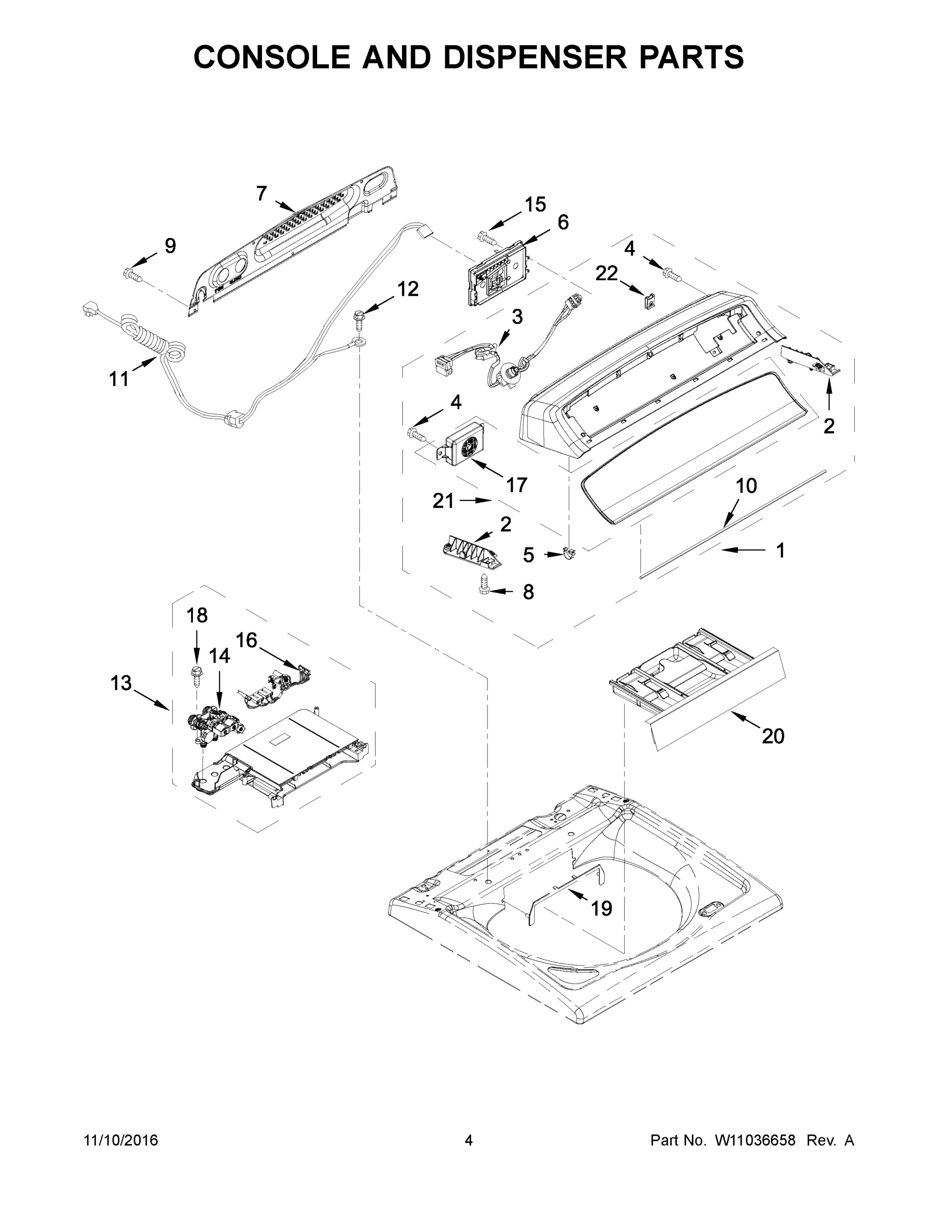 03 - CONSOLE AND DISPENSER PARTS
