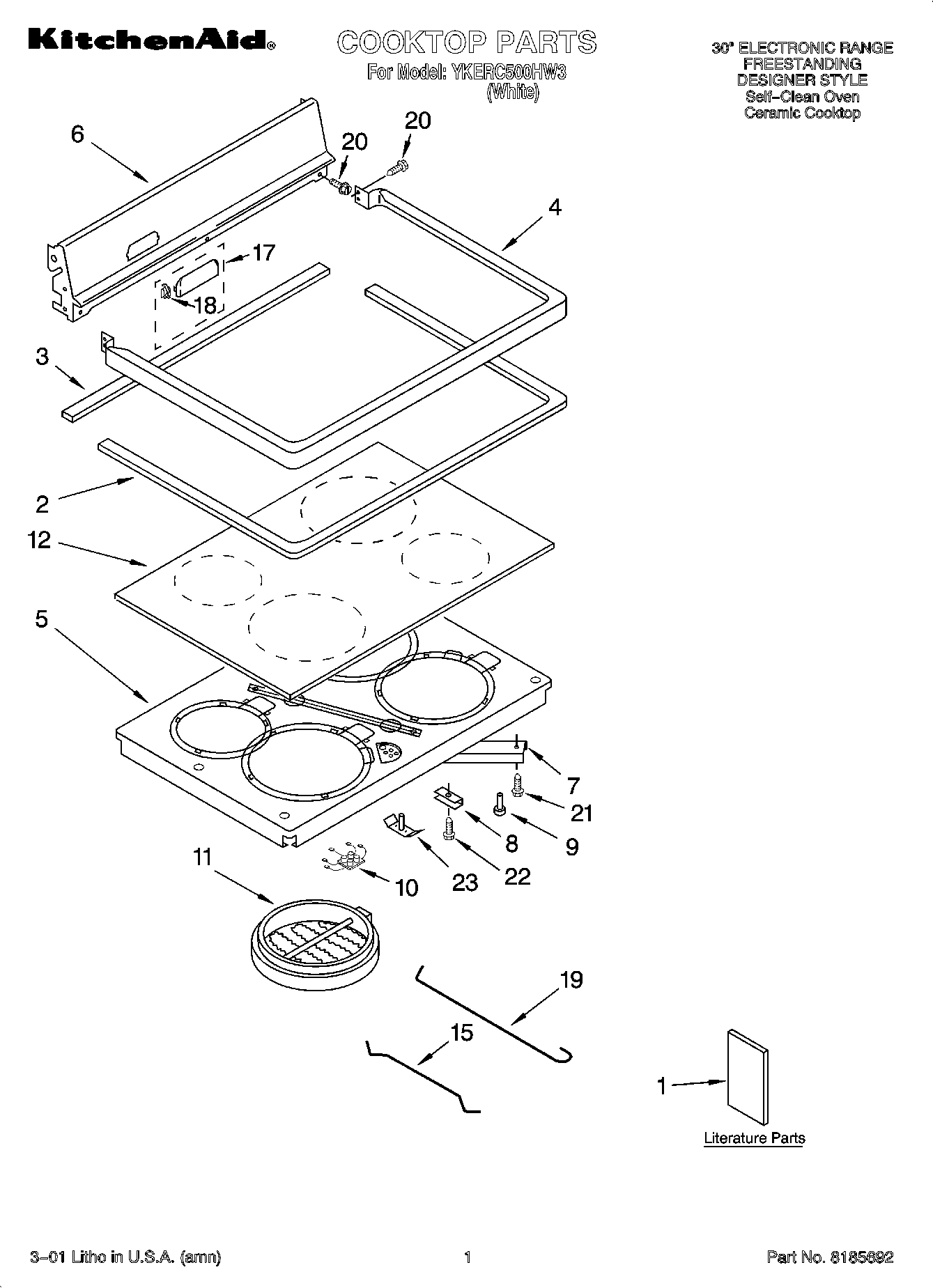 01 - COOKTOP PARTS