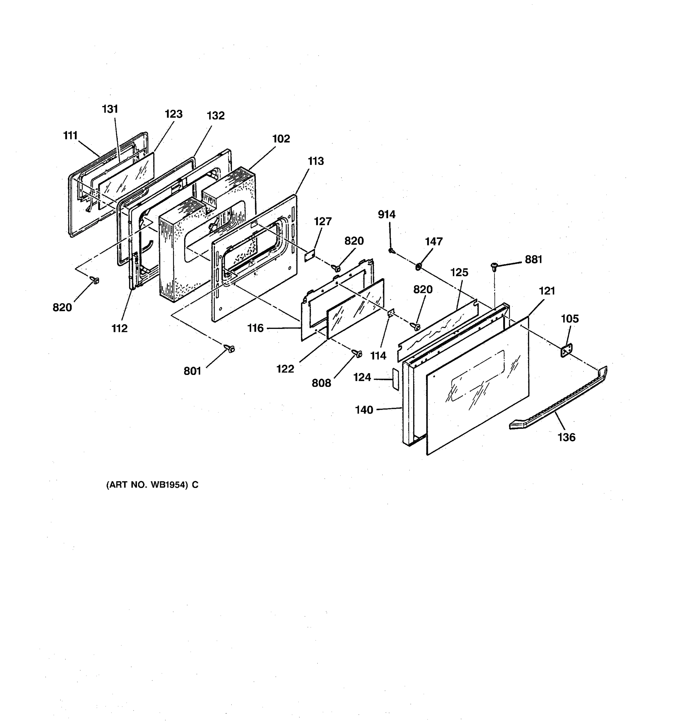 OVEN DOOR