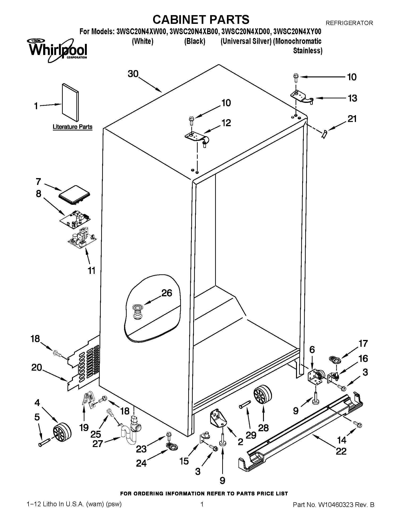 01 - CABINET PARTS