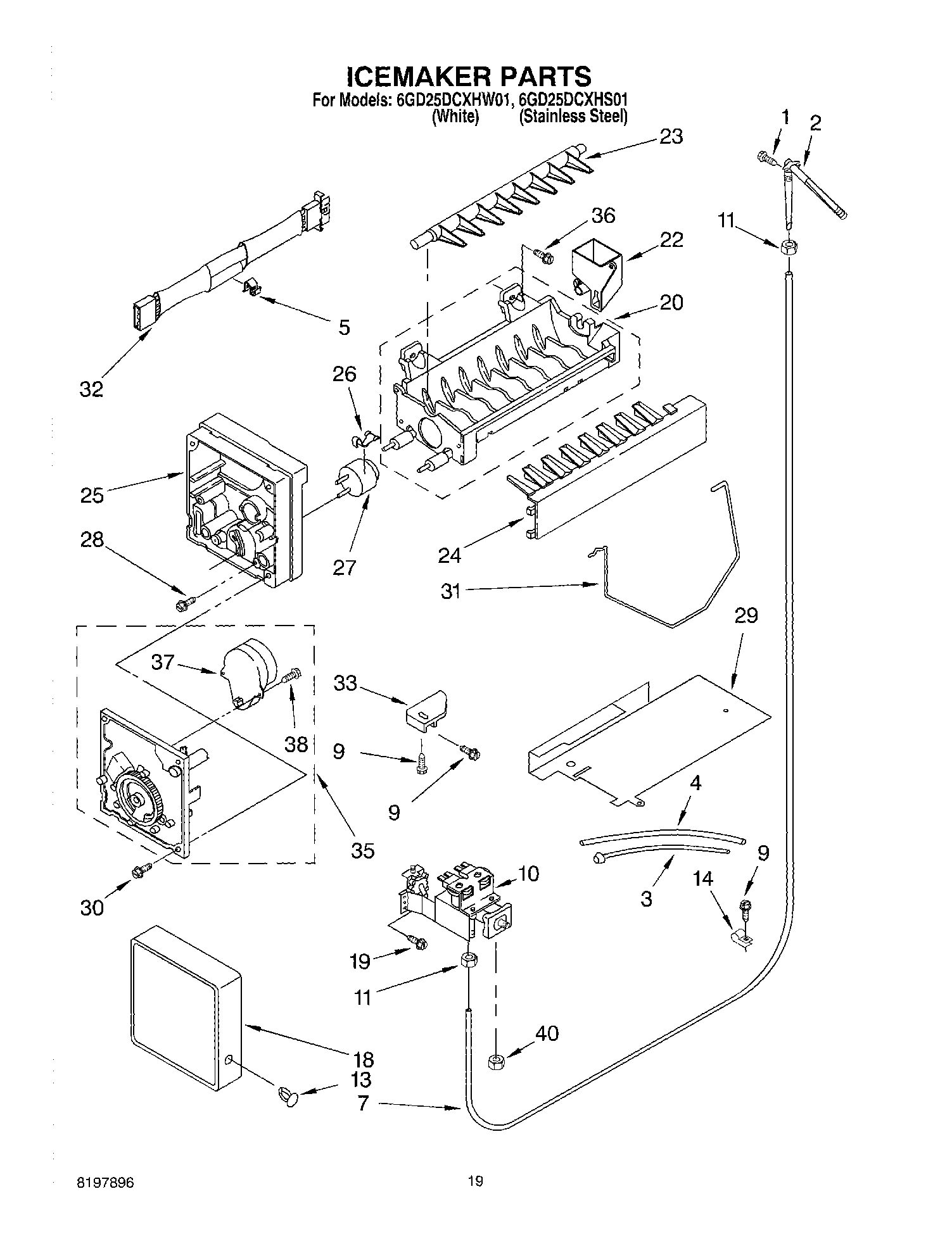 12 - ICE MAKER, OPTIONAL