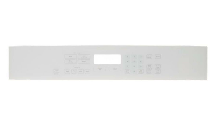 WB56X25729 GE Oven Control Panel Glass Assemb