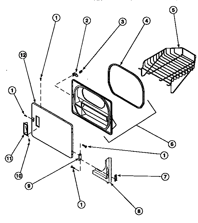13 - LOADING DOOR WITH DRYING RACK