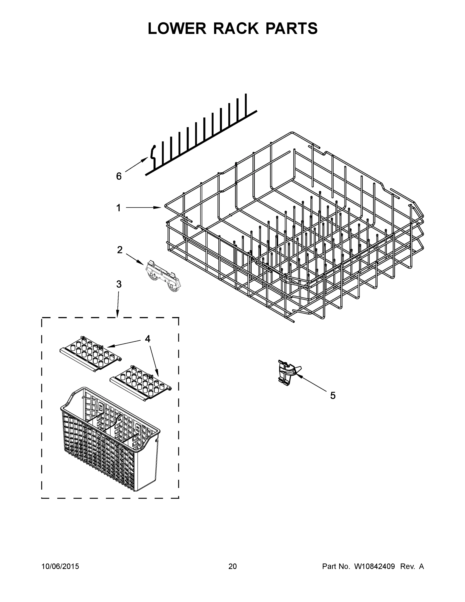 11 - LOWER RACK PARTS