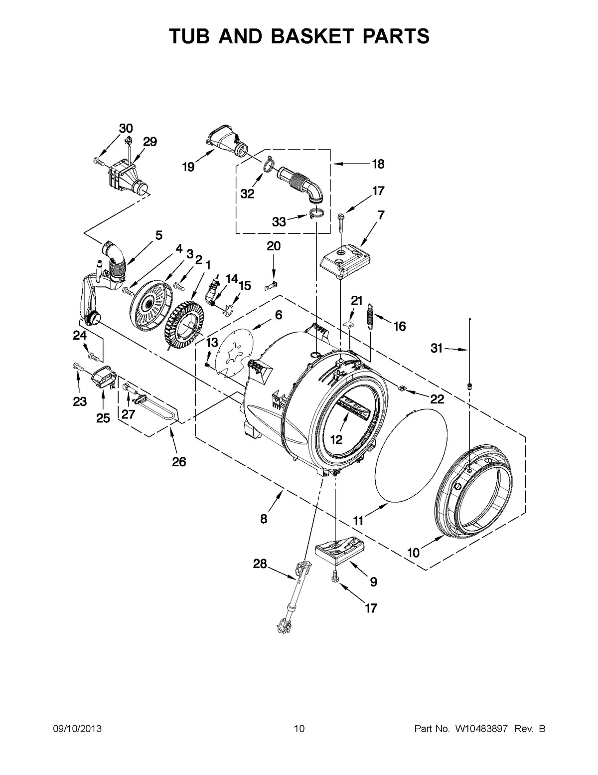06 - TUB AND BASKET PARTS