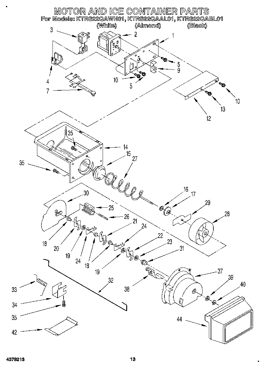 08 - MOTOR AND ICE CONTAINER