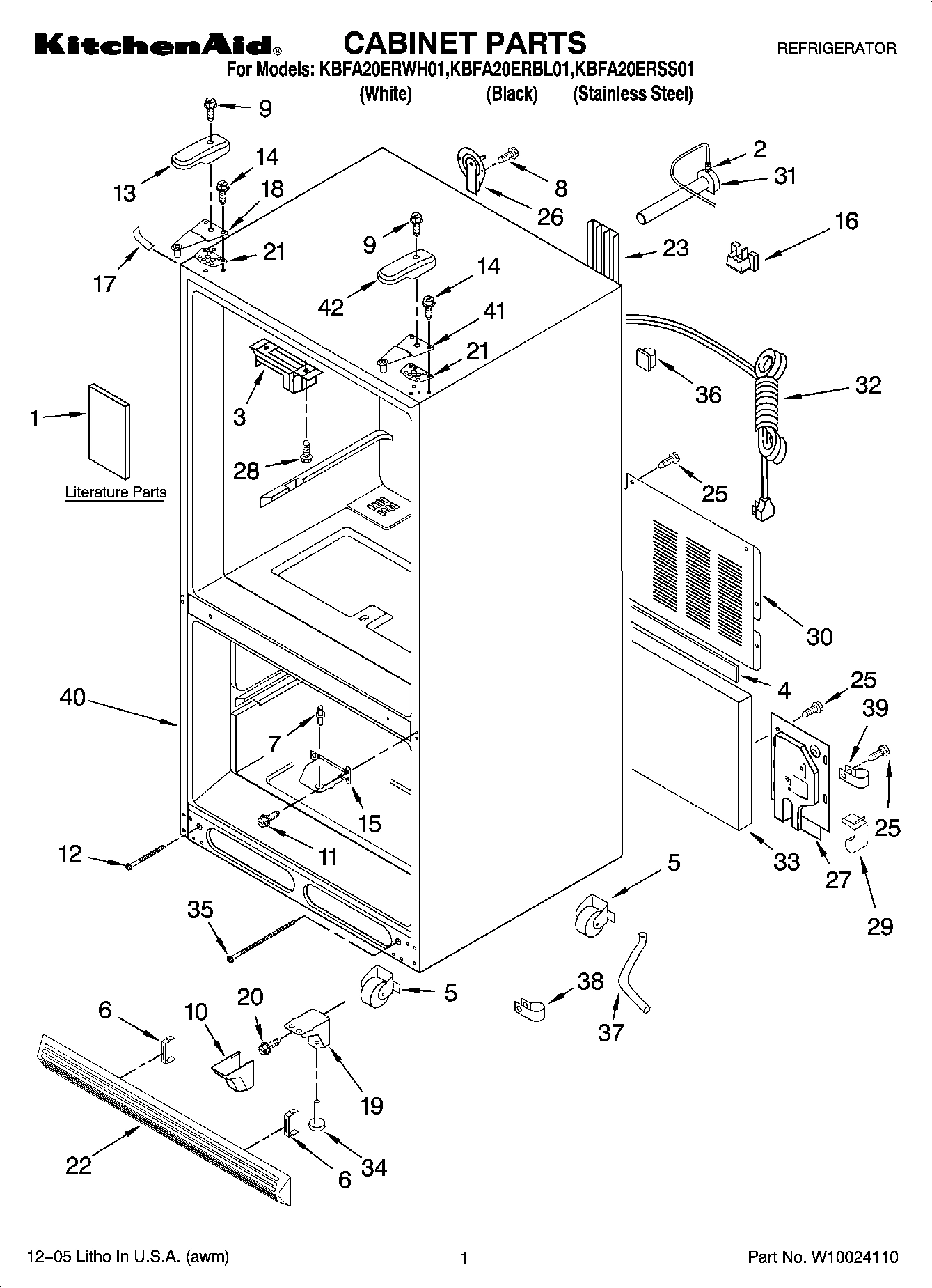 01 - CABINET PARTS