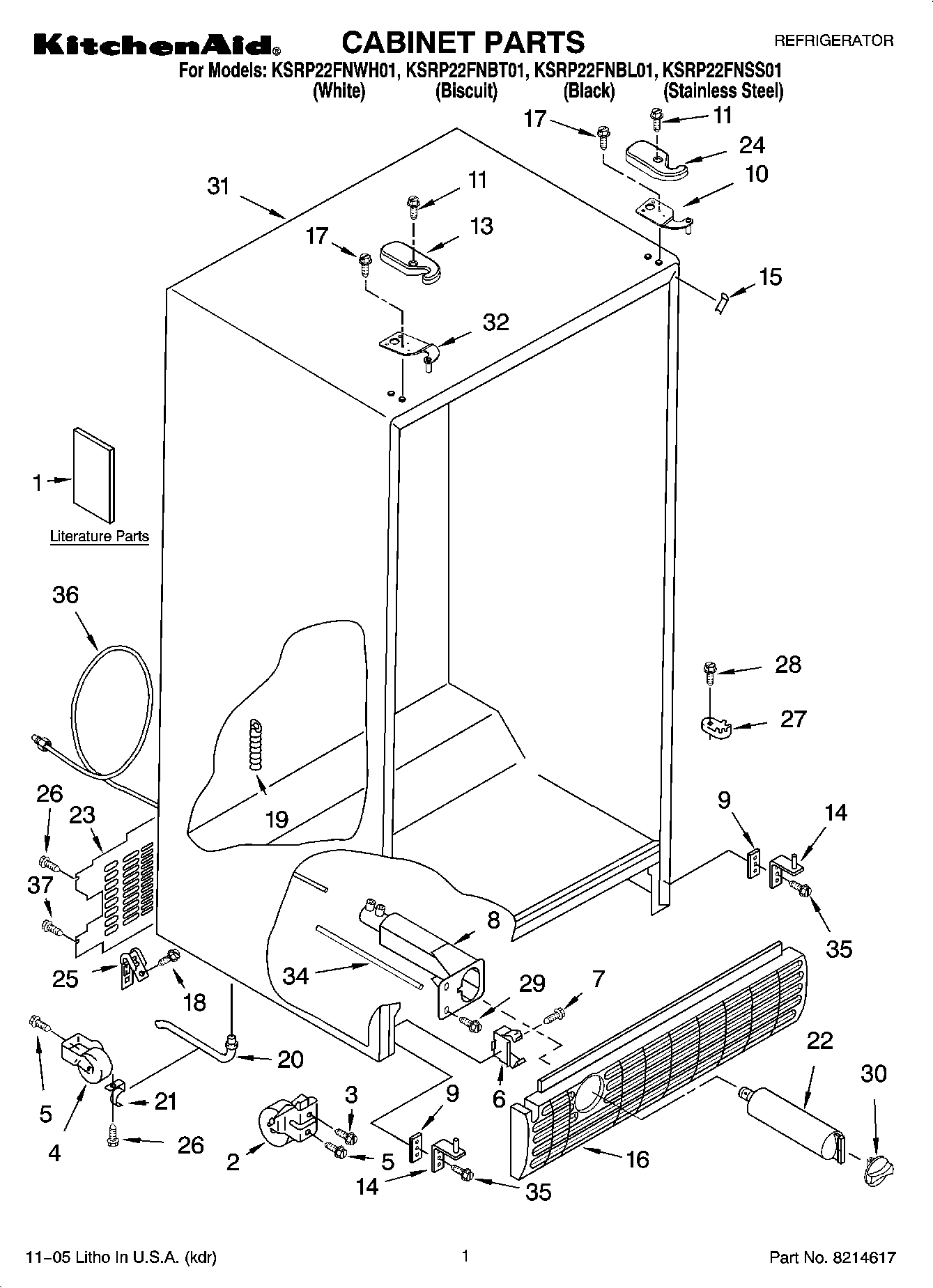 01 - CABINET PARTS