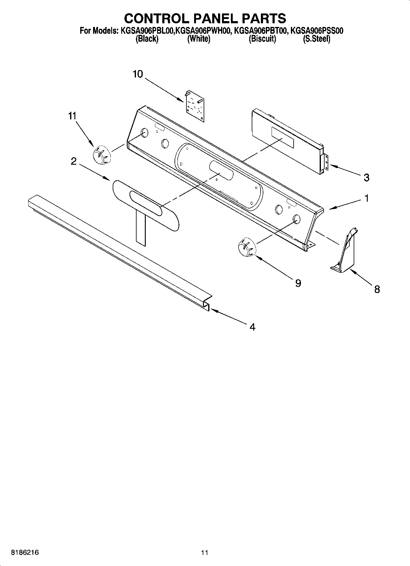 08 - CONTROL PANEL PARTS, OPTIONAL PARTS