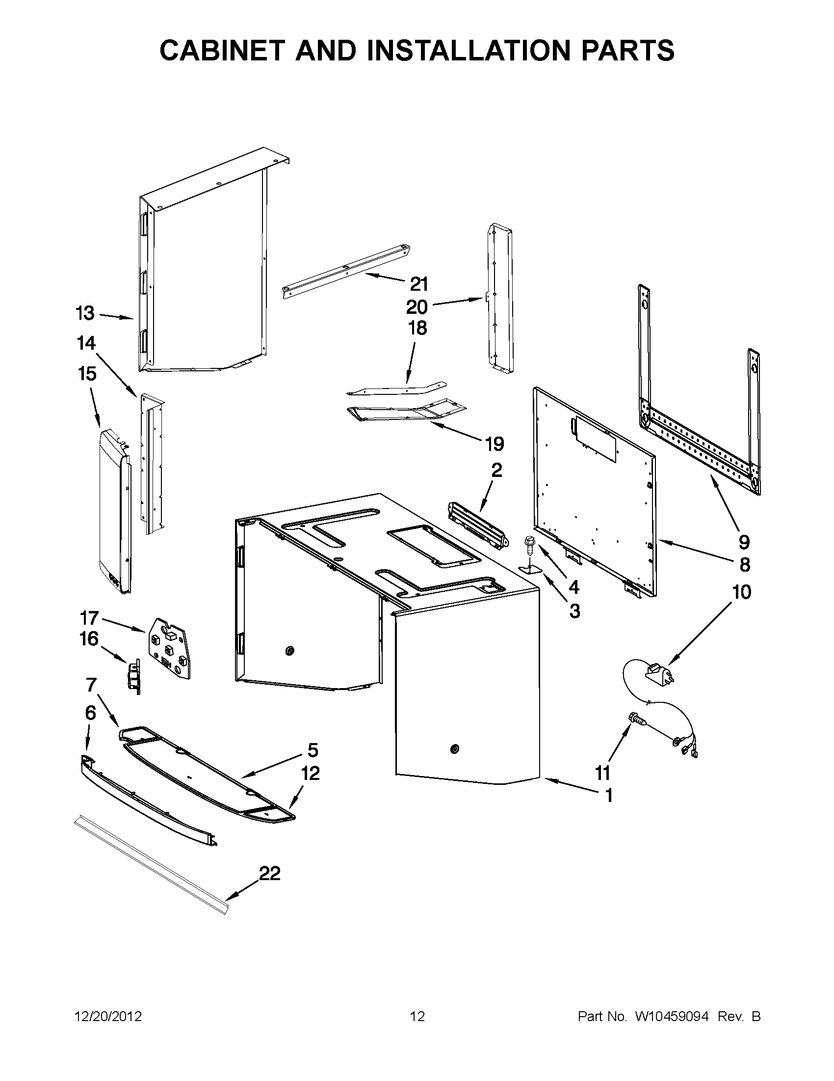 06 - CABINET AND INSTALLATION PARTS