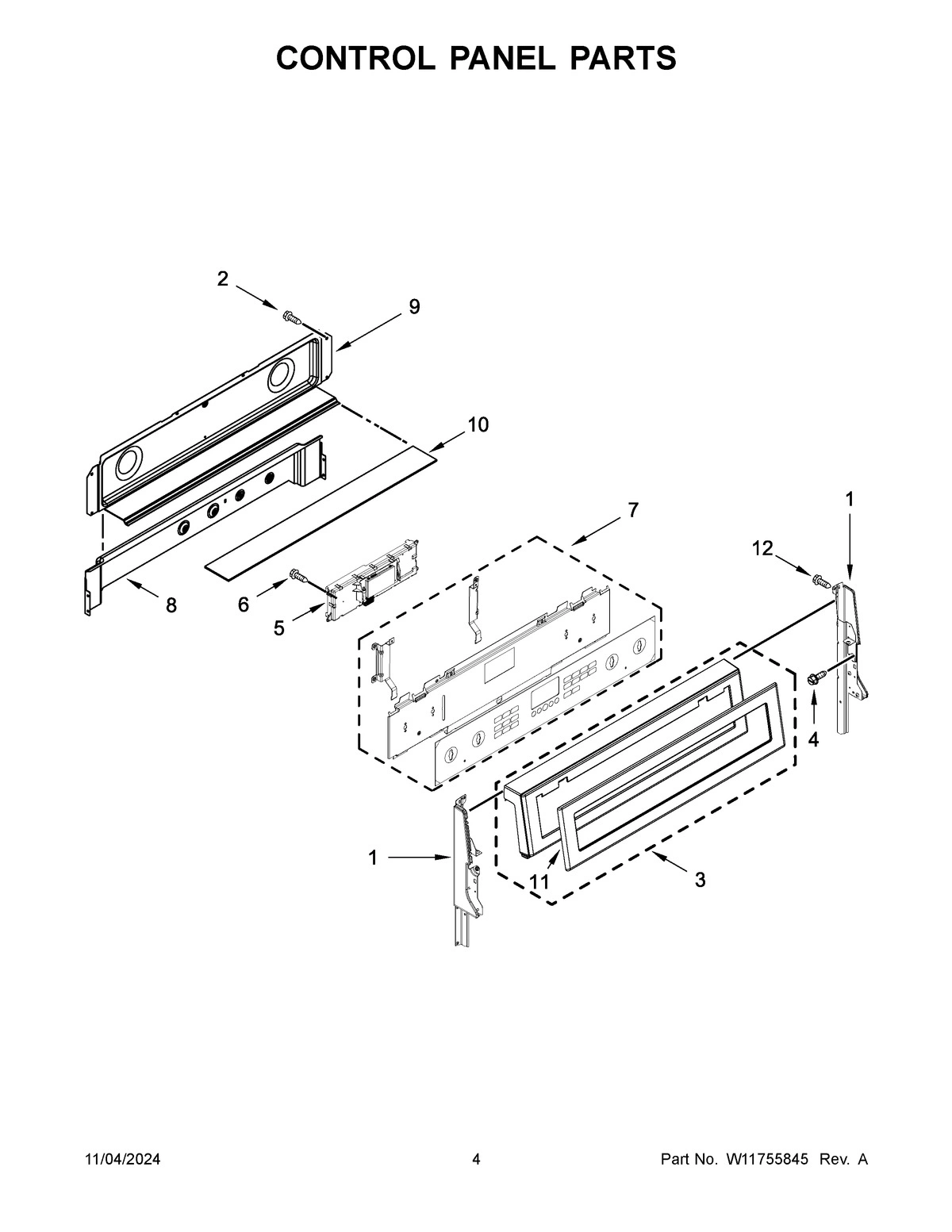 03 - CONTROL PANEL PARTS