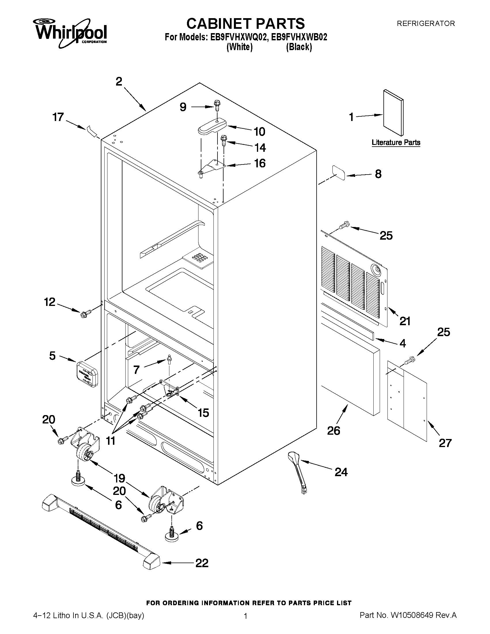 01 - CABINET PARTS