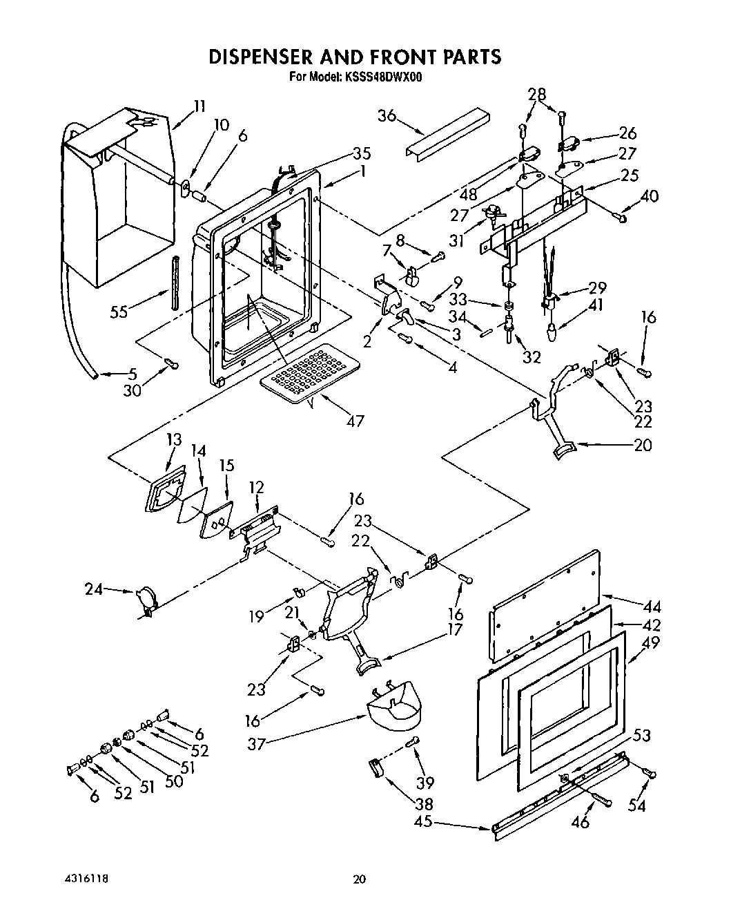 13 - DISPENSER AND FRONT