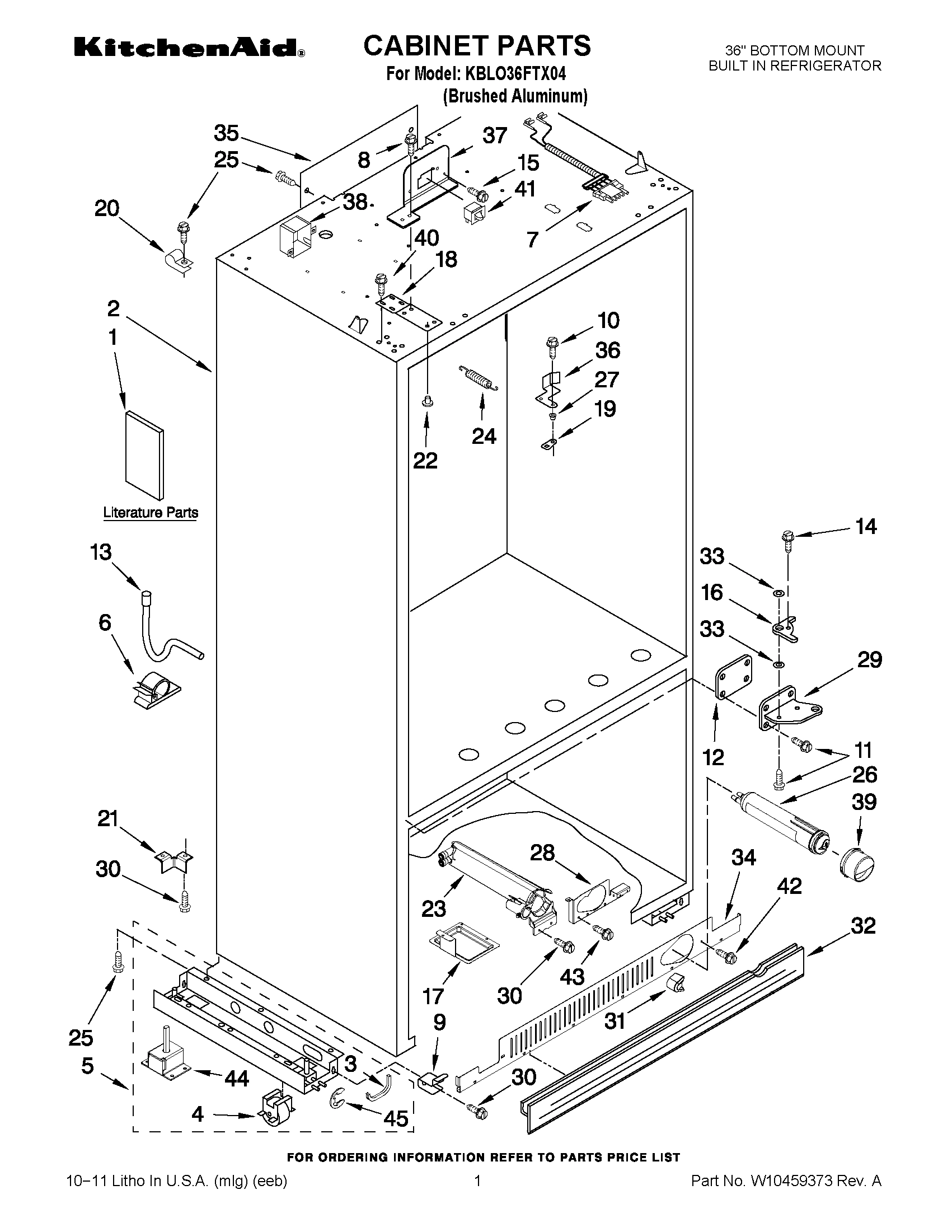 01 - CABINET PARTS