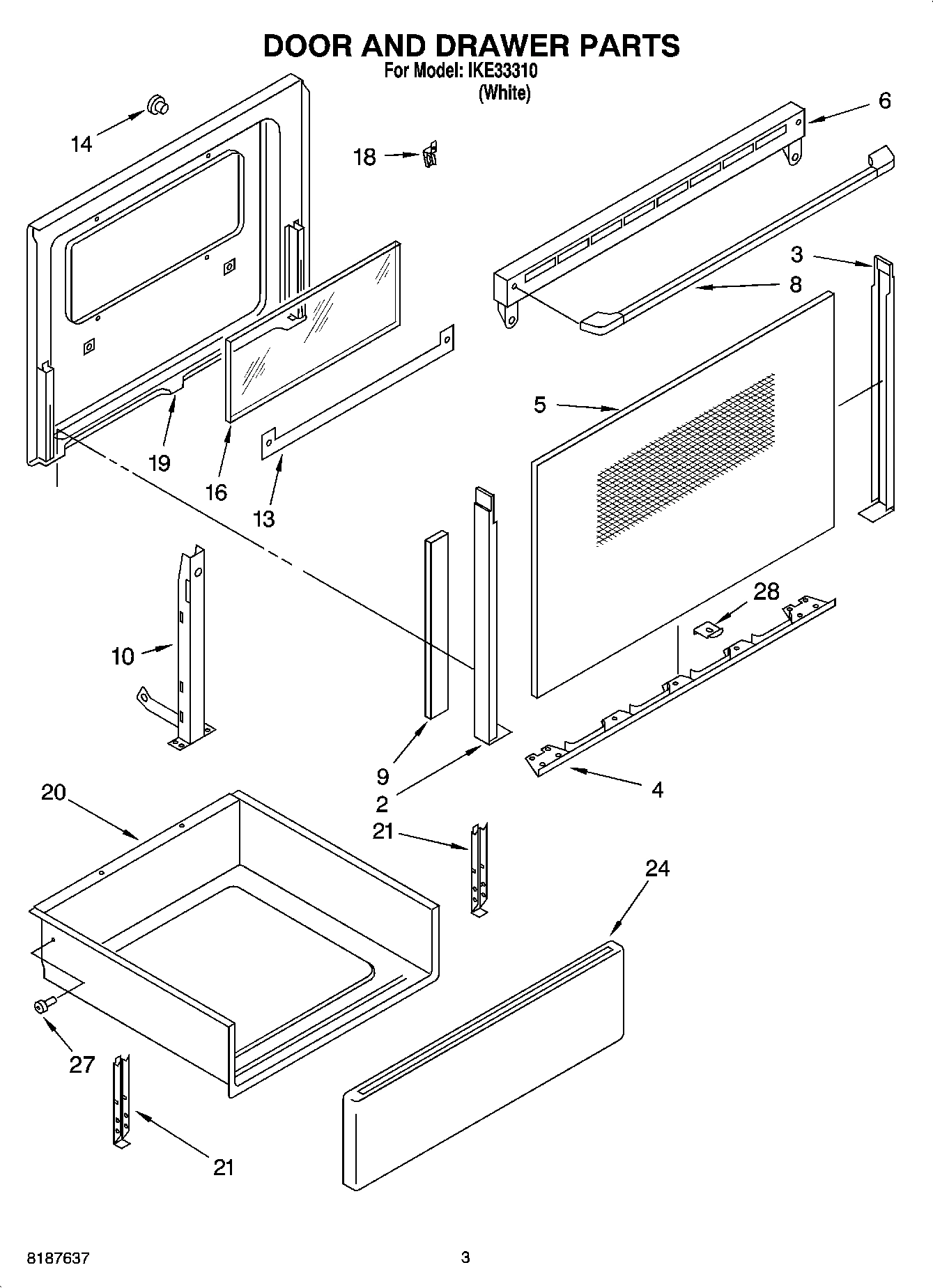 03 - DOOR AND DRAWER PARTS