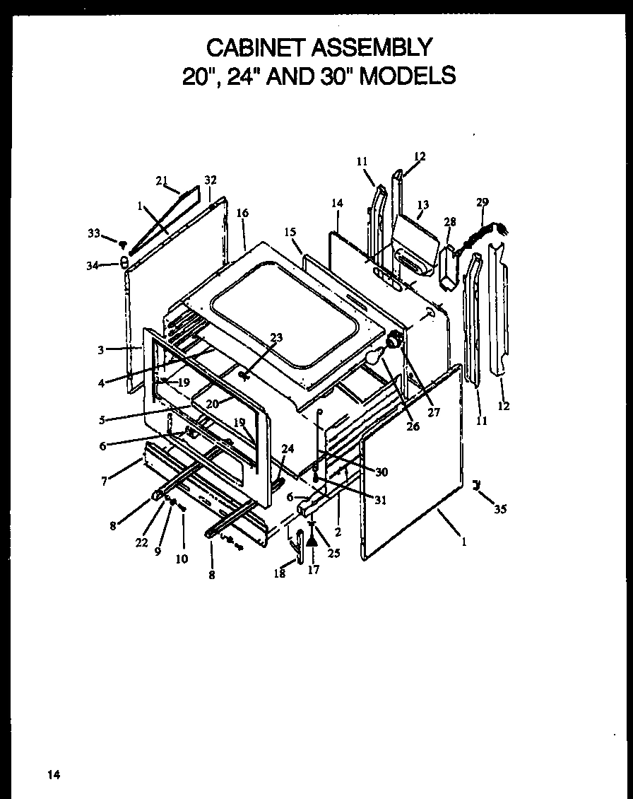 03 - CABINET ASSY 20``