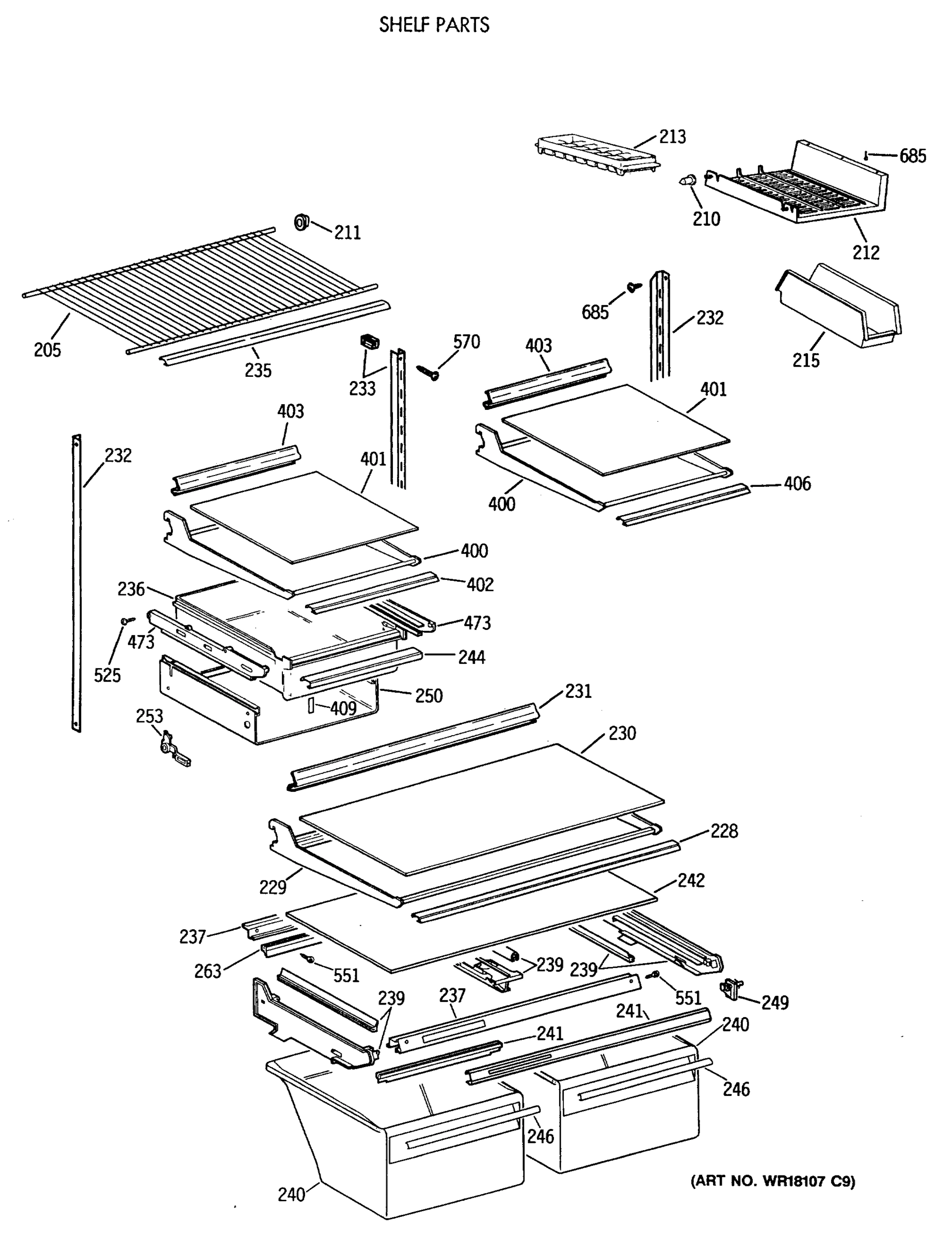 SHELF PARTS