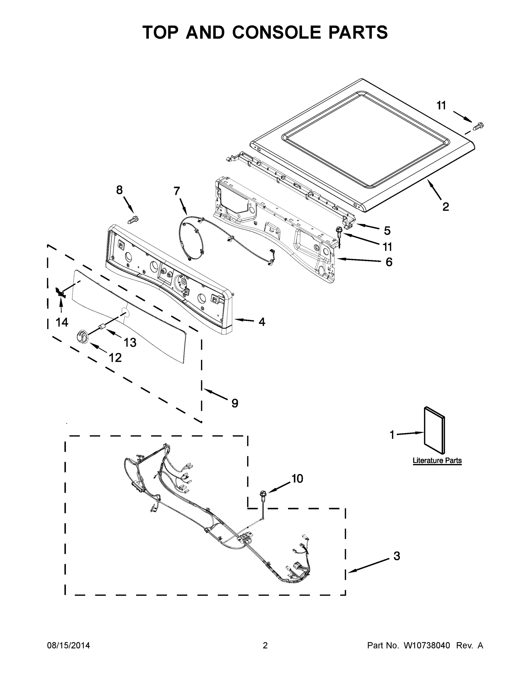 02 - TOP AND CONSOLE PARTS