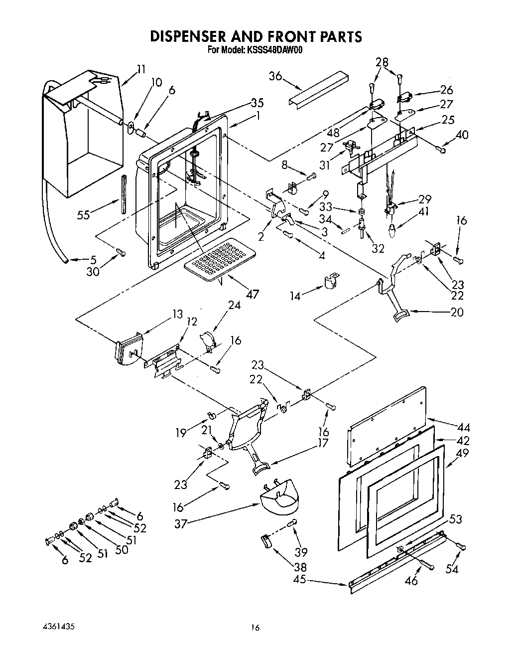 13 - DISPENSER FRONT