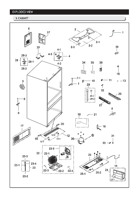 CABINET PARTS