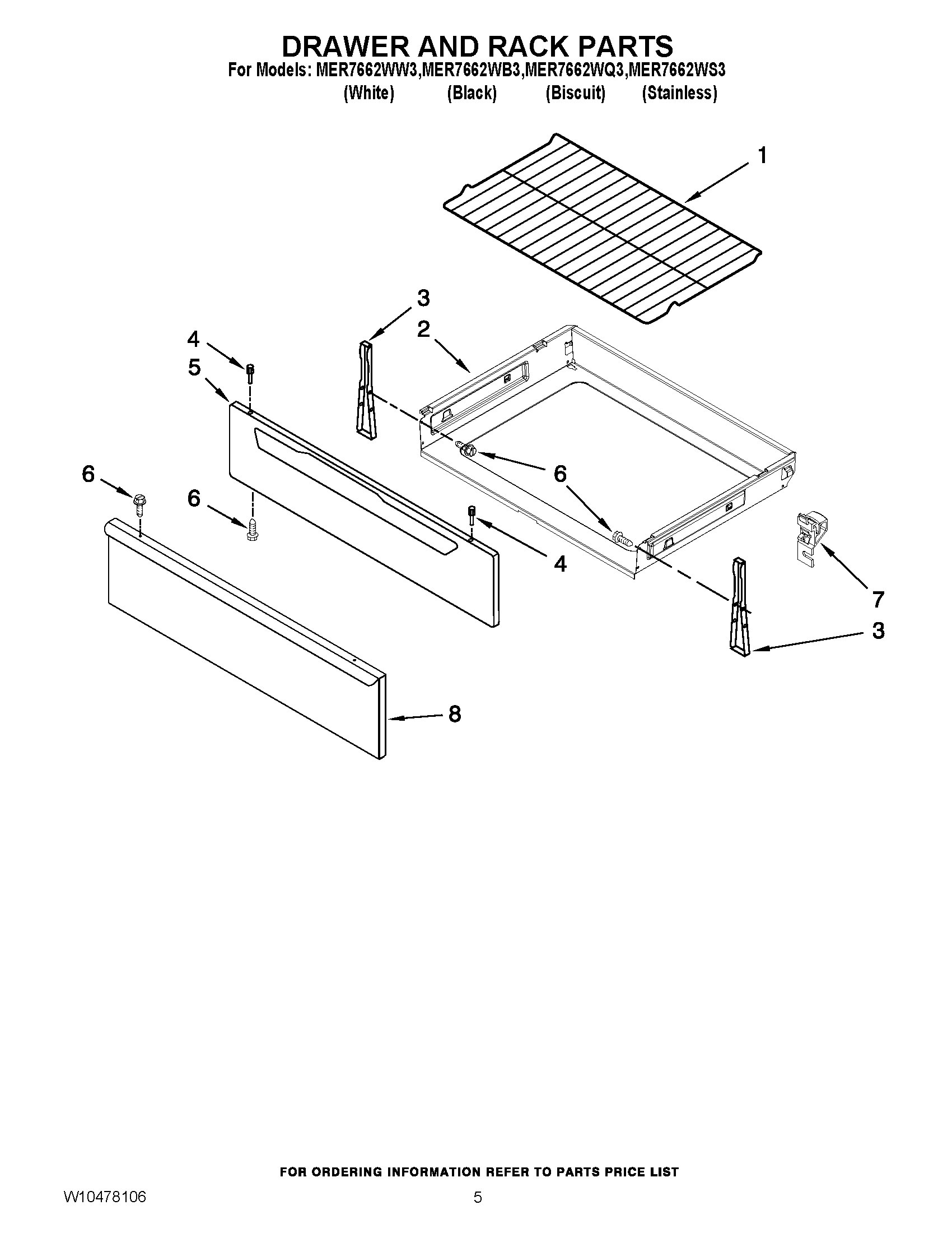 04 - DRAWER AND RACK PARTS