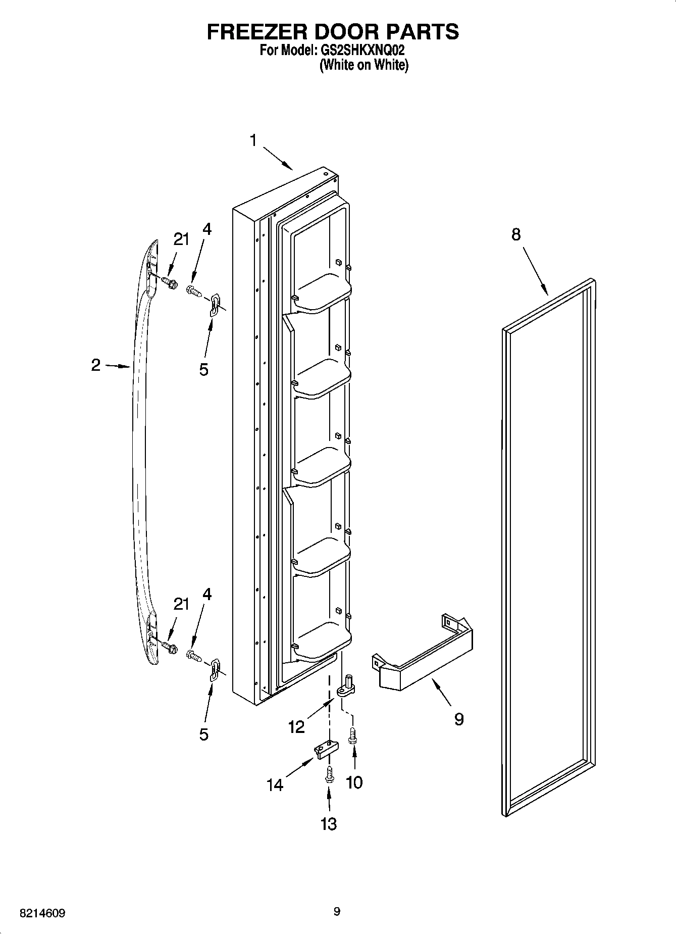 07 - FREEZER DOOR PARTS