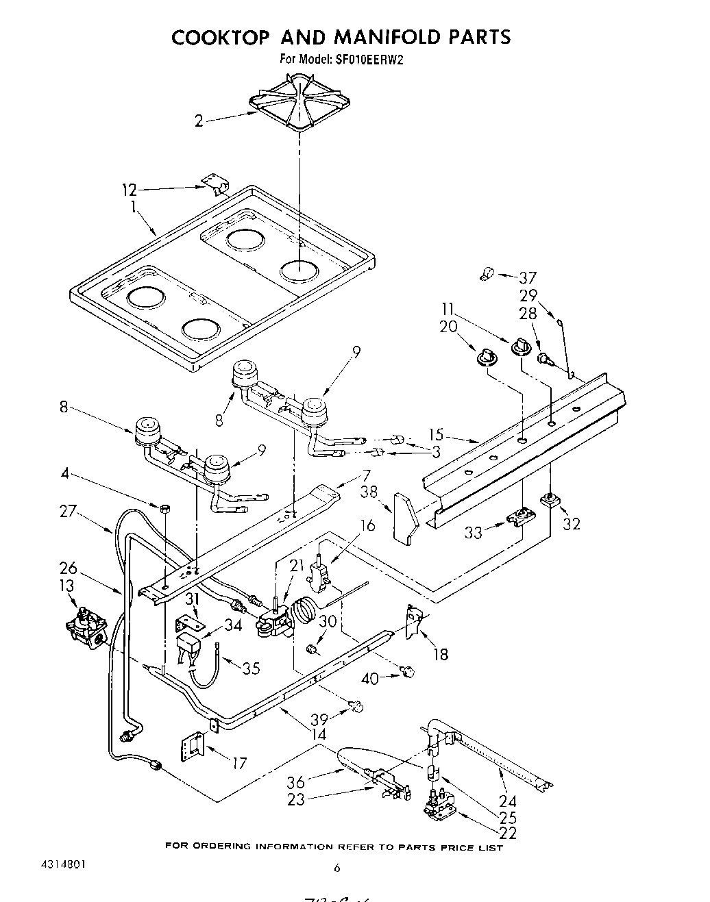05 - COOKTOP AND MANIFOLD , LITERATURE A
