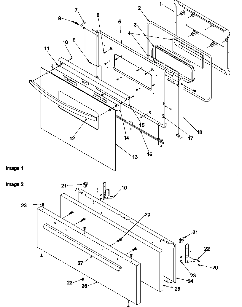 04 - OVEN DOOR AND BROILER DOOR