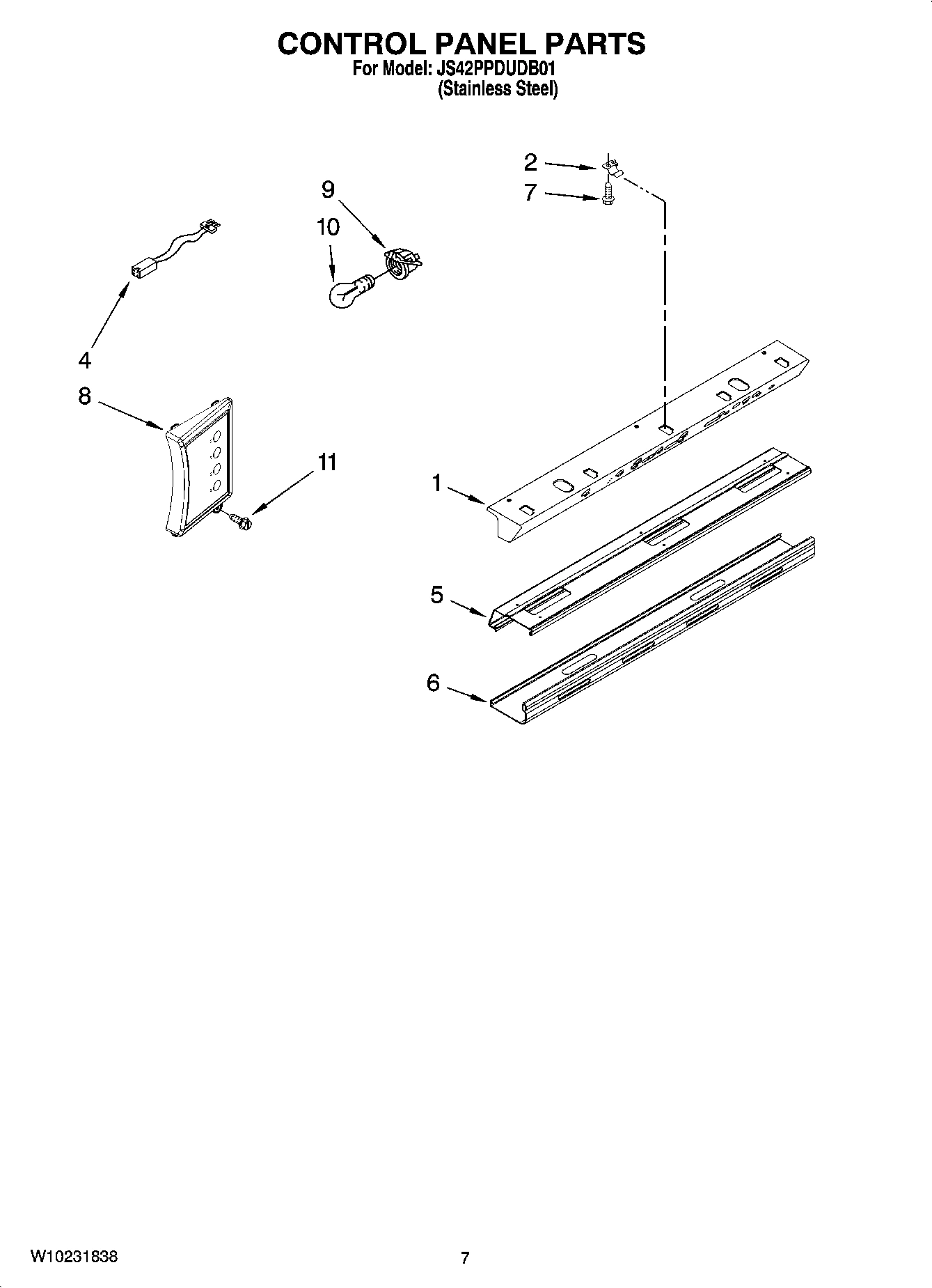 05 - CONTROL PANEL PARTS