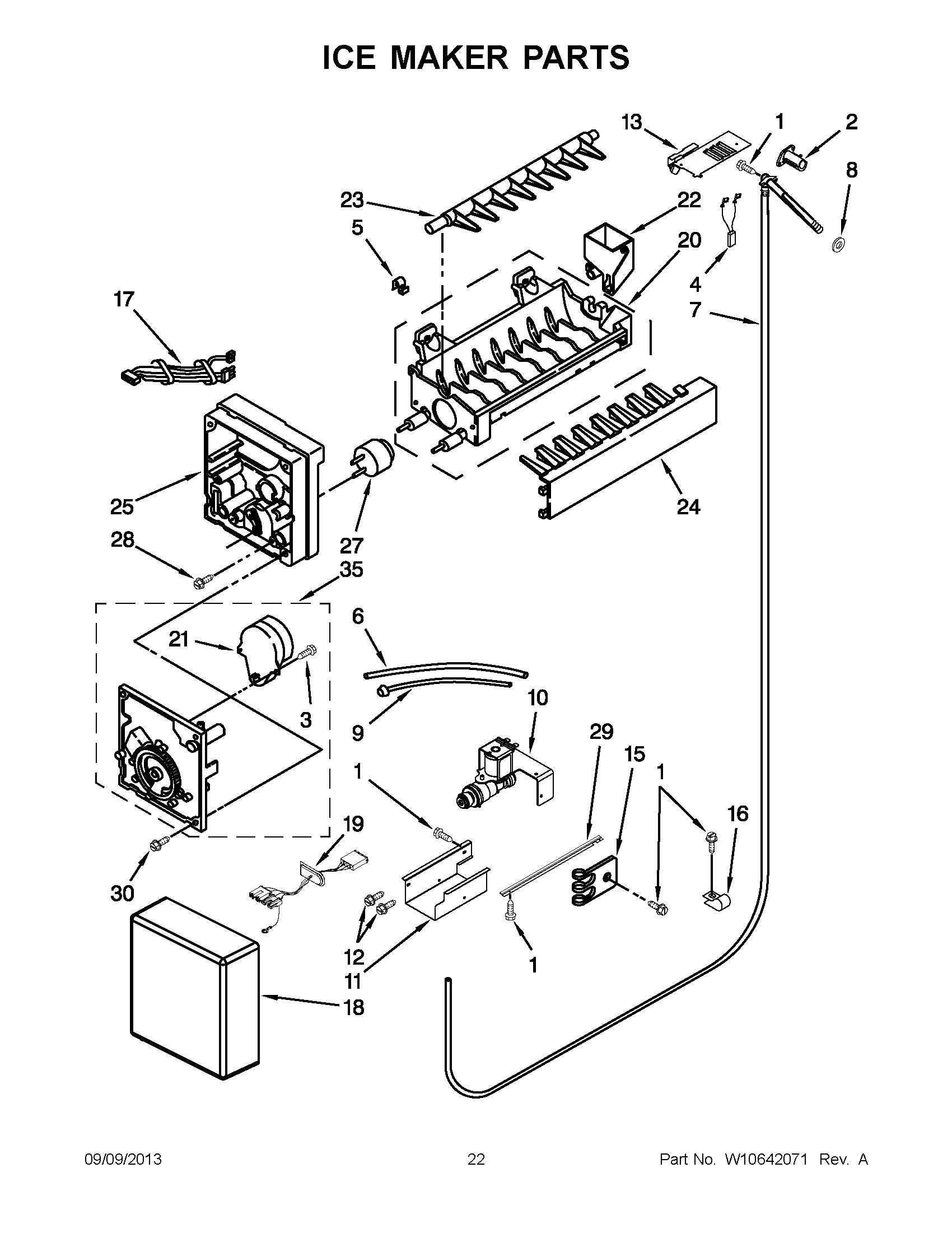 12 - ICE MAKER PARTS