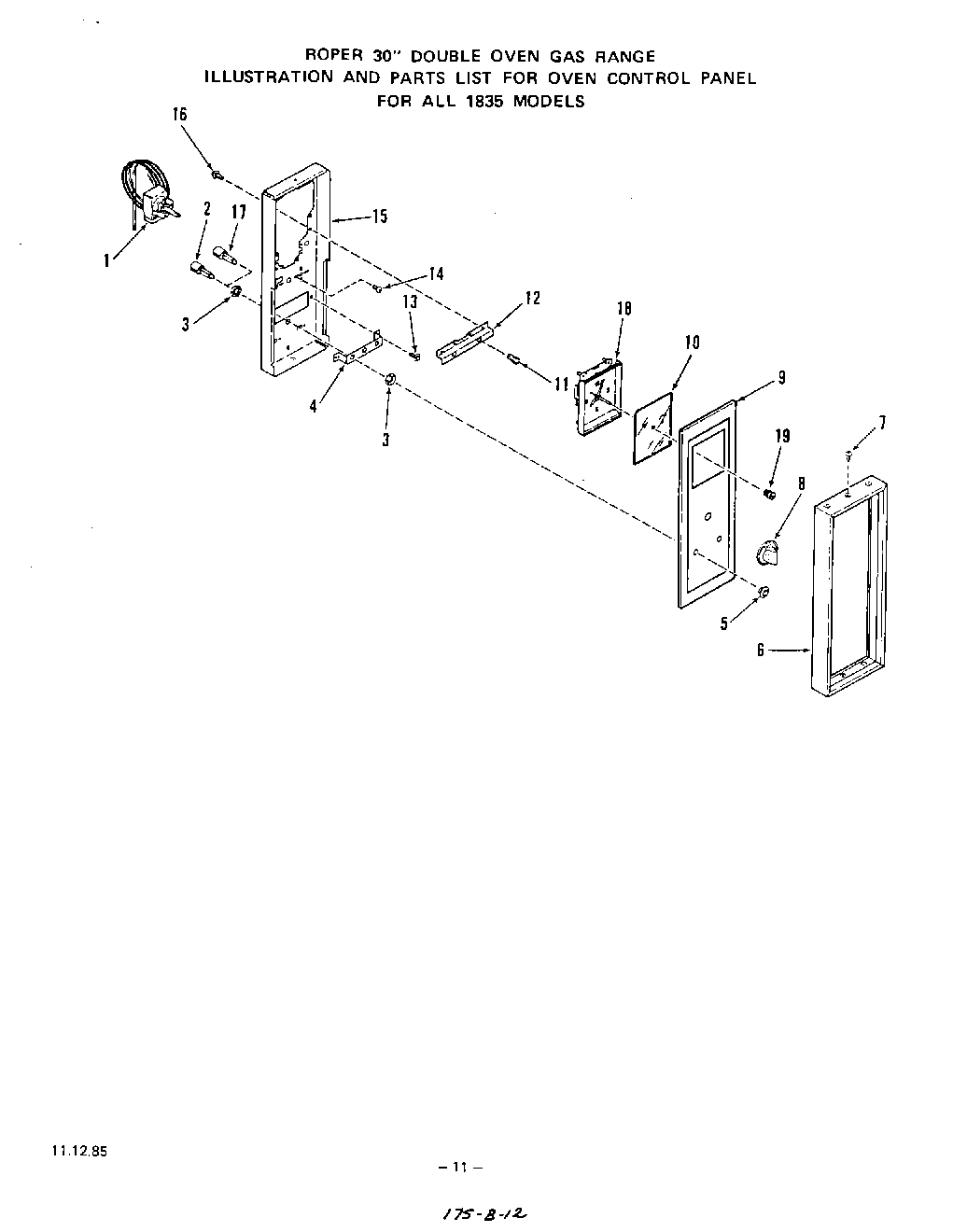 09 - OVEN CONTROL PANEL