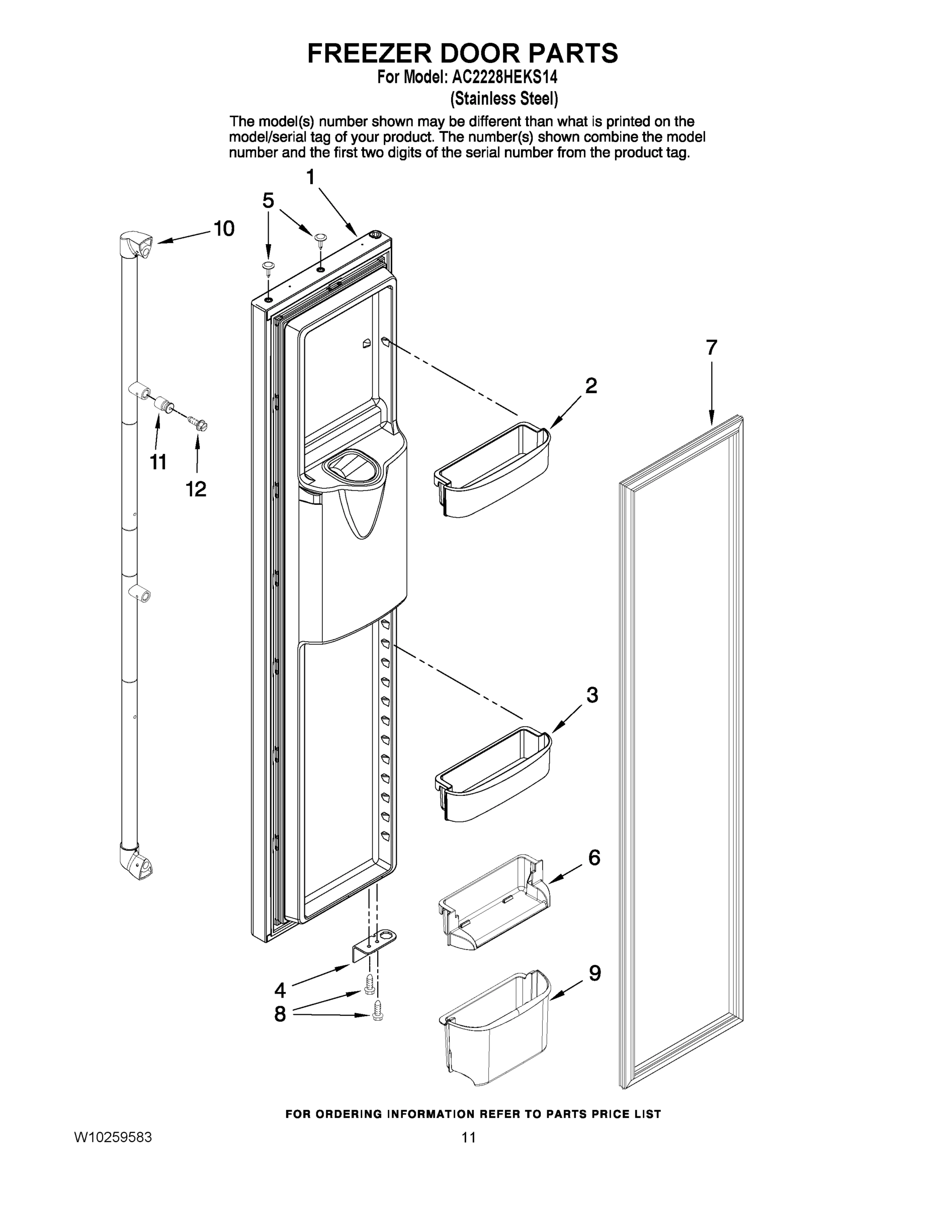 07 - FREEZER DOOR PARTS