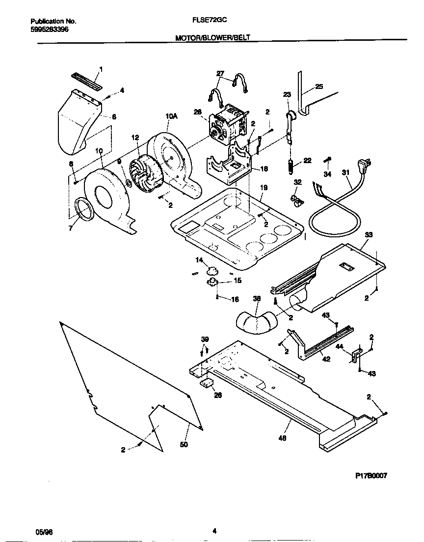 03 - MOTOR/BLOWER/BELT