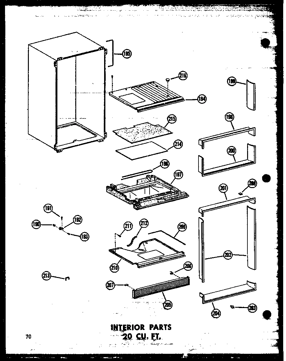 07 - INTERIOR PARTS 20 CU. FT.