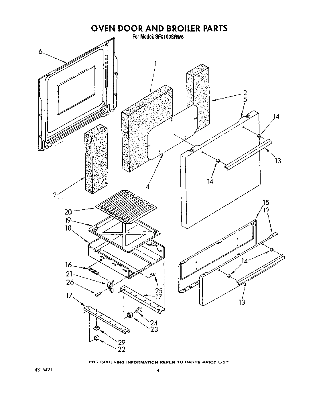 03 - OVEN DOOR AND BROILER