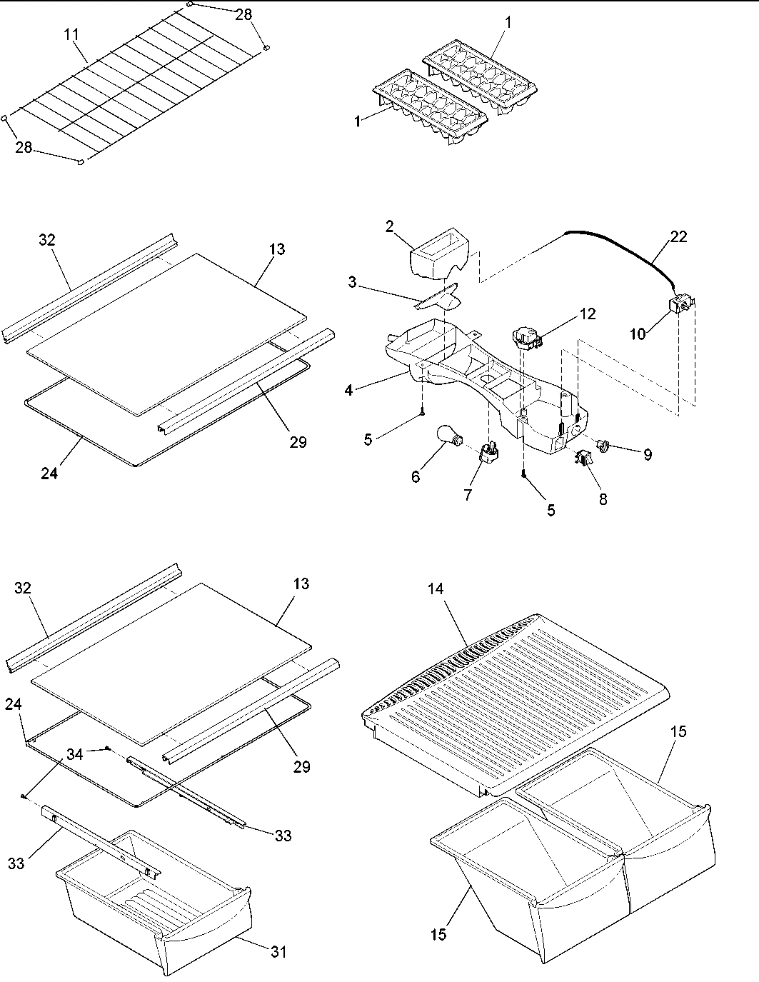 06 - REFRIG. SHELVING & LIGHT